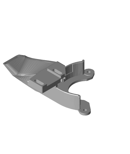 HMG7.3 Tall Single 5015 Left Duct V3.stl 3d model