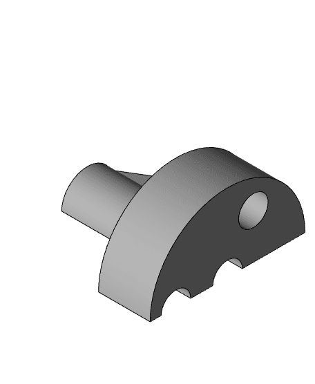 Sectional #7A- Rod Support (half section).ipt 3d model