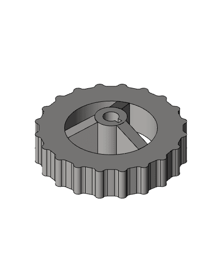 Sectional #7B- Spur Gear (whole).ipt 3d model