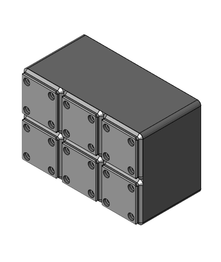 Gridfinity Detail Sanding Pads Caddy 3d model