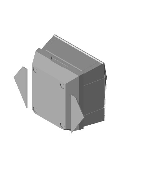 Cyber Desk Organizer 3d model