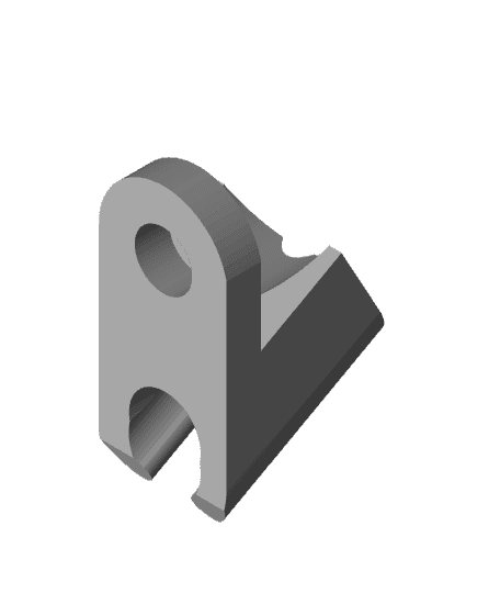 HMG7.2 4mm angled cable clip.stl 3d model