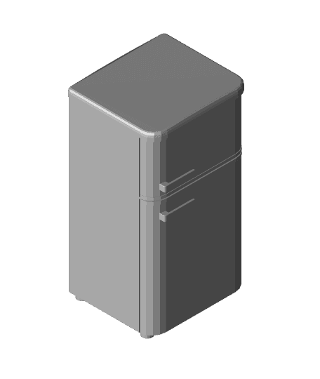 Low Poly Fridge 3d model