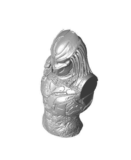 PREDATOR ULTRA-DETAILED SUPPORT-FREE BUST 3D MODEL 3d model