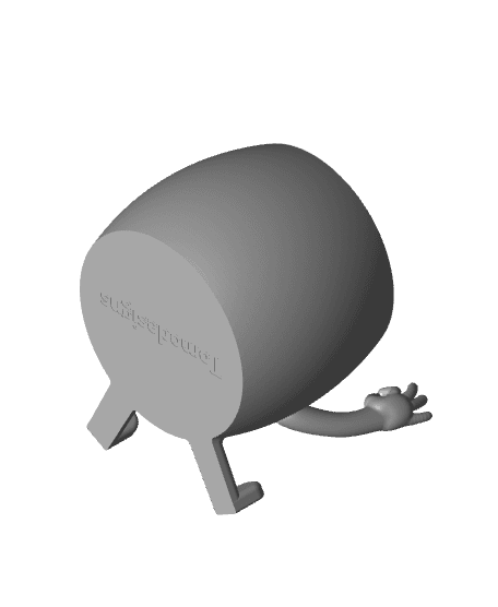 OK Hand Sitting Pot 3d model