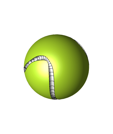 Tennis Ball.prt.step 3d model