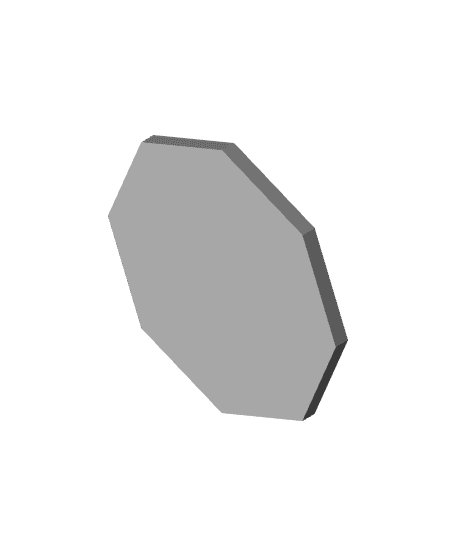 Octagon Coasters 3d model