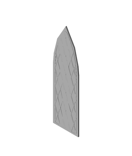 Gothic window_pointy 3d model