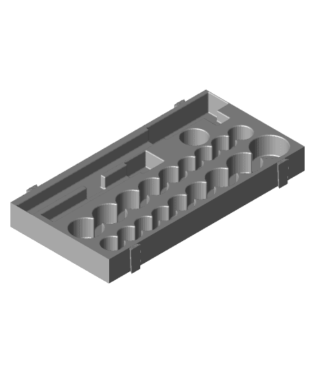 Dewalt small case insert for ratchet set 3d model