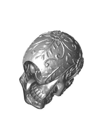 Decorated skull 3d model