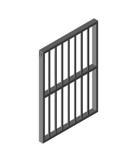 ribbed grill 190mmx133mmx10mm.obj 3d model