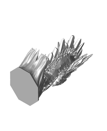 Ice Dragon (Pre-Supported) 3d model