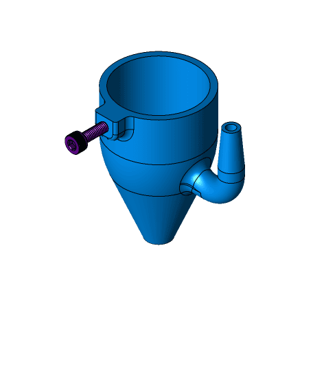 K-40 Laser Air Assist Nozzle 3d model