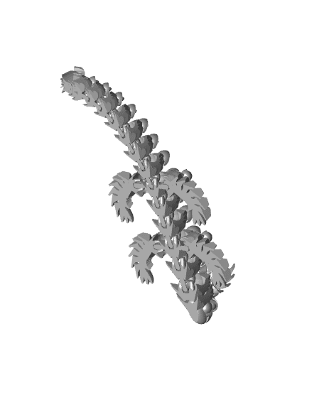 Shakaworld3D Sati Dragon long tail 3d model