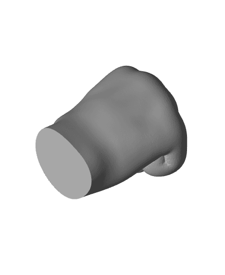 EMOJI HAND ✊ RAISED FIST 3d model