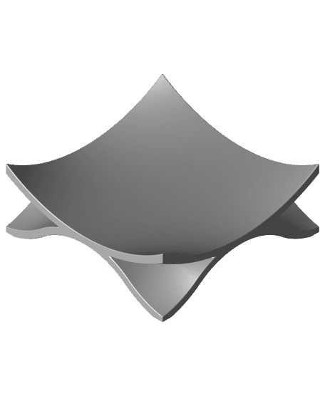 Modern Key Bowl Curved 3d model