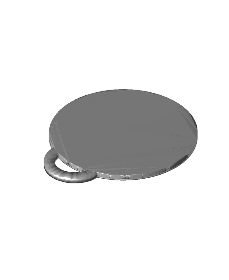 Yin Yang Cat 2 Keyring 3d model