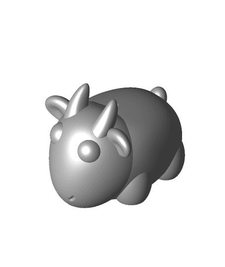 Goat Christmas Ornament 3d model