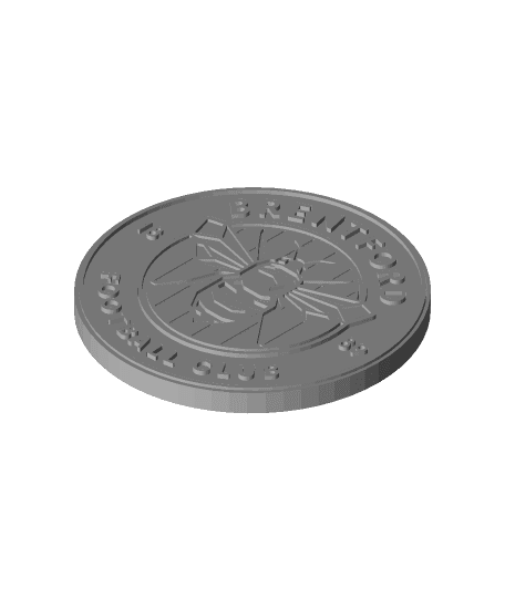 Brentford FC coaster or plaque 3d model