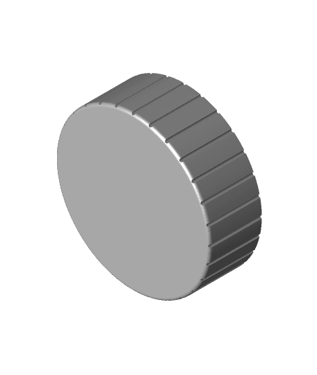 Gridfinity Bottle Lid (Correct Threading) 3d model