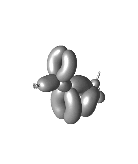 Pooping Balloon Dog 3d model