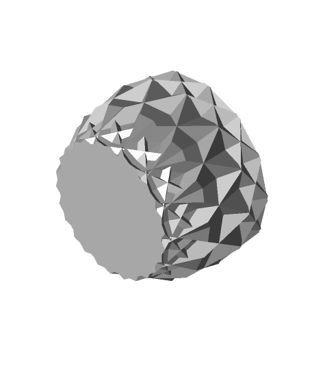 Large Facets Bowl (vase mode) 3d model