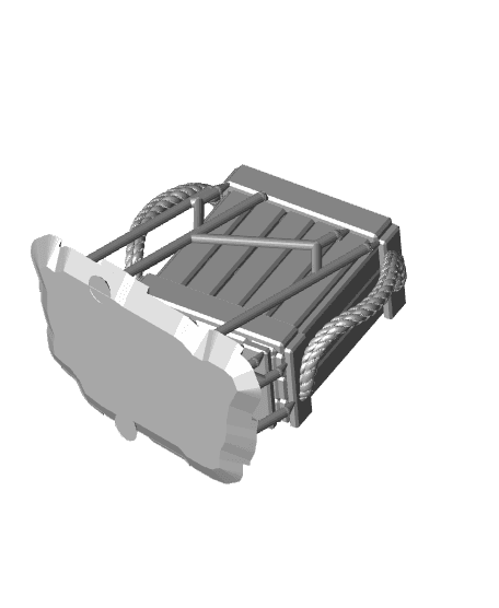 Heavy Artillery Carriage 3d model