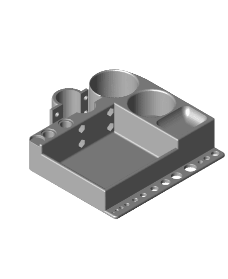 Tools and parts tray for bike mechanic stand 3d model