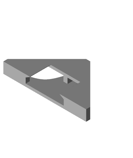 Mirror Holder Double 6mm.stl 3d model