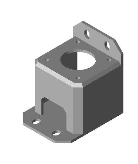 (For BIQU B1) NEMA 17 Stepper Motor Mount Holder for 2040 Extrusion for BIQU B1 3D Printers 3d model