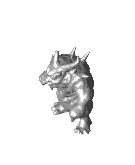 warrior monster 3d model