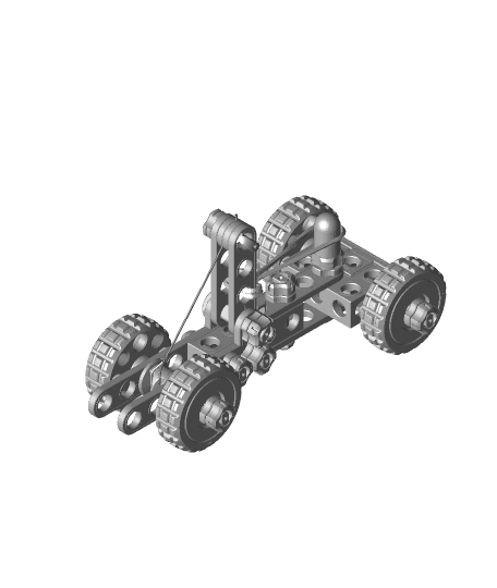 STEMFIE Rubber-band-driven Car (SPS-000001) Assembly 3d model