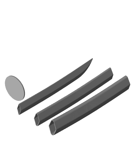 Collapsing Katana 3d model