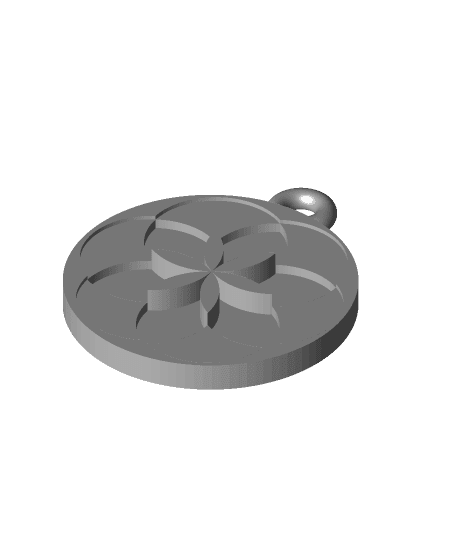 Christmas Ornament Circle 2023 3d model