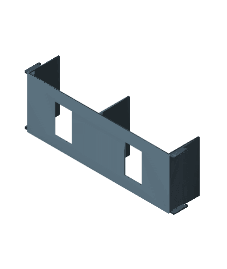 2 lane 85 mm Straight.3mf 3d model