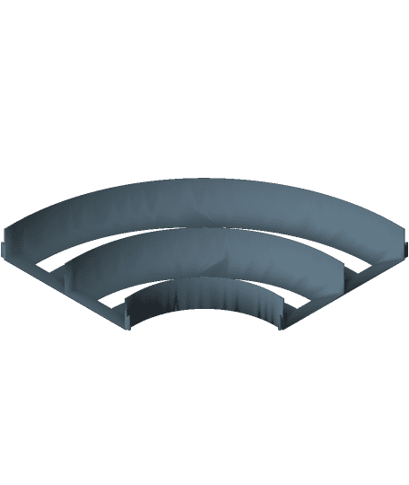 90 Degree Flat 170mm ID.3mf 3d model