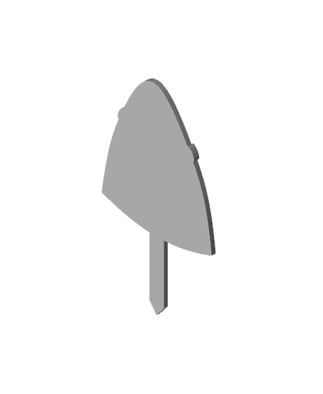 shark cupcake topper 3d model