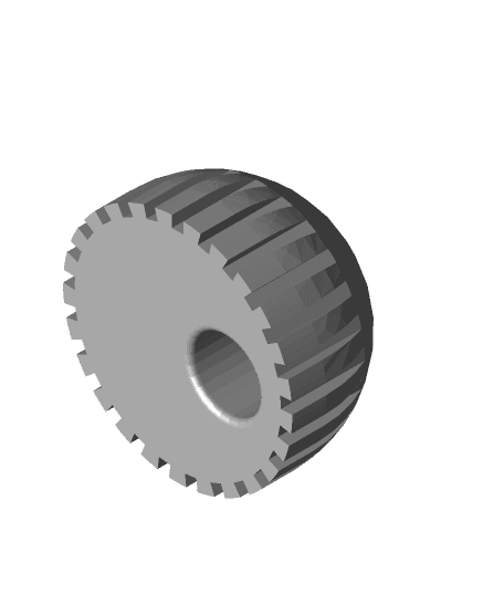 Off centered potentiometer knob 3d model