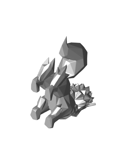 Low-poly Arcanine - Hi-Fi Edition 3d model