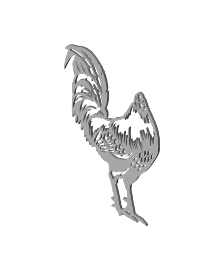 rooster wall art chicken wall decor farmhouse decoration 3d model