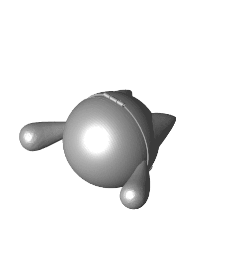 RioluBall Riolu Themed Pokeball - Fan Art 3d model