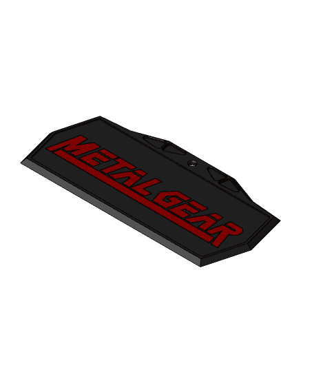 Metal Gear Solid Logo.stp 3d model