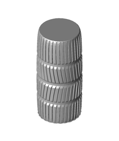 Tire tread vase 3d model