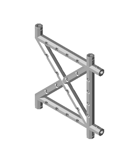 Multiboard 6x6 Push-Fit Double Sided Bracket 3d model