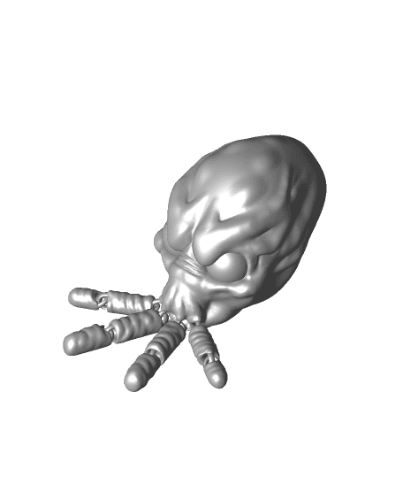 Articulating baby mind flayer - Print in place 3d model