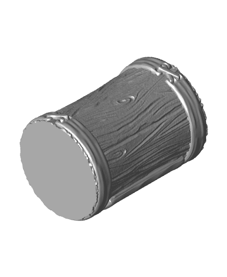 The Hunt Wood Beer Can Koozie with Buck / Pen holder 3d model