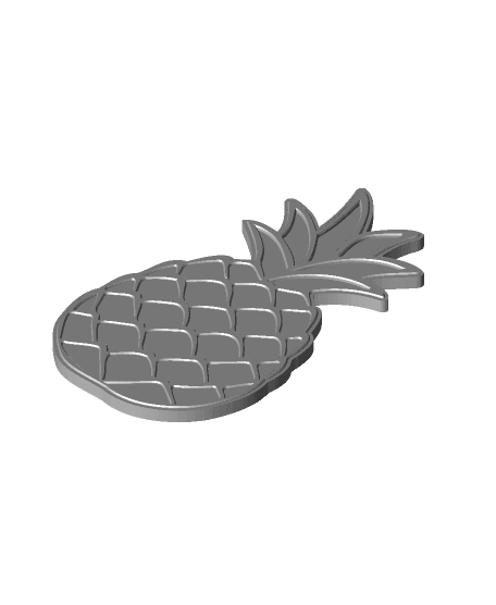 Magnetic Pineapple Coaster Set 3d model