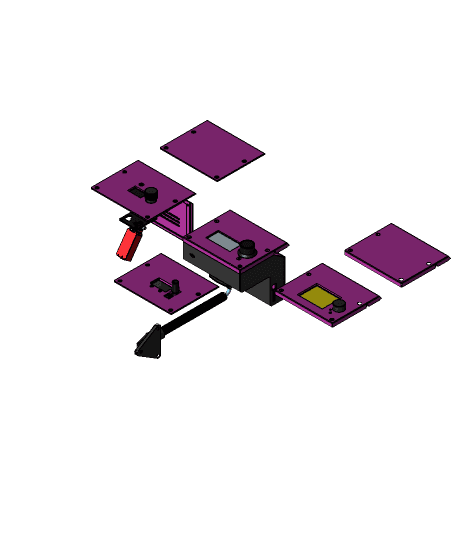 Electronics-Case (SKR+Relay+Buck) New.stp 3d model