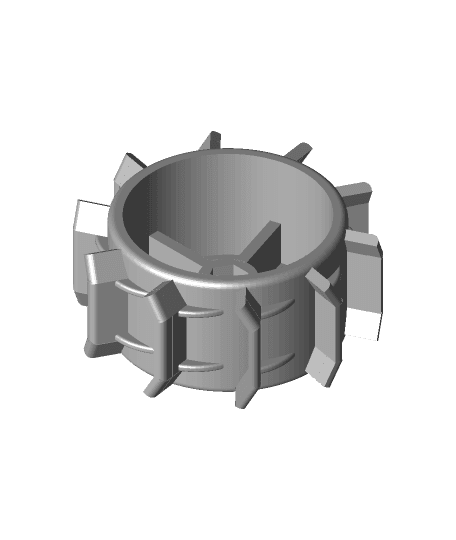 10th scale rc paddle tire 3d model