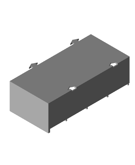 Gridfinity Drawer cabinet - storage shelf 3d model